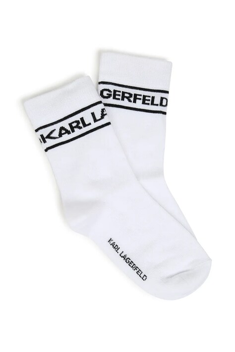 Karl Lagerfeld шкарпетки дитячі 2 шт — AW26-LGKZW8, білий — фото 3