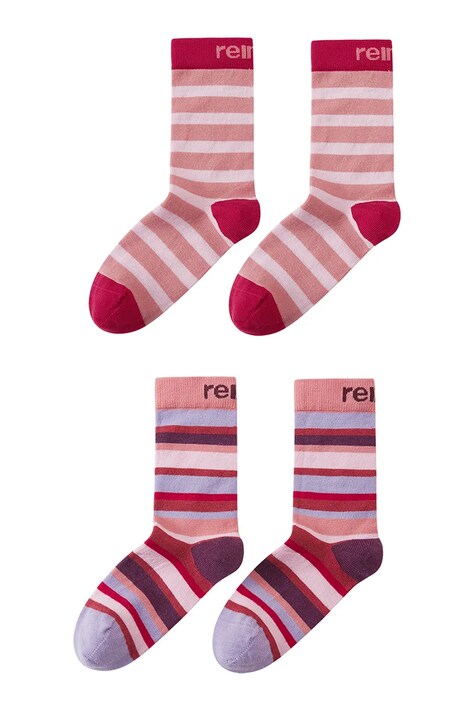 Reima skarpety dziecięce Parit 2-pack różowe 5300309B