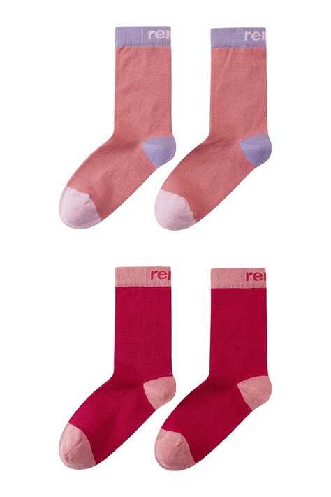 Reima skarpety dziecięce Parit 2-pack różowe 5300309A