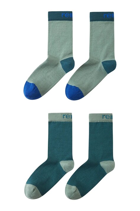 Reima skarpety dziecięce Parit 2-pack turkusowe 5300309A