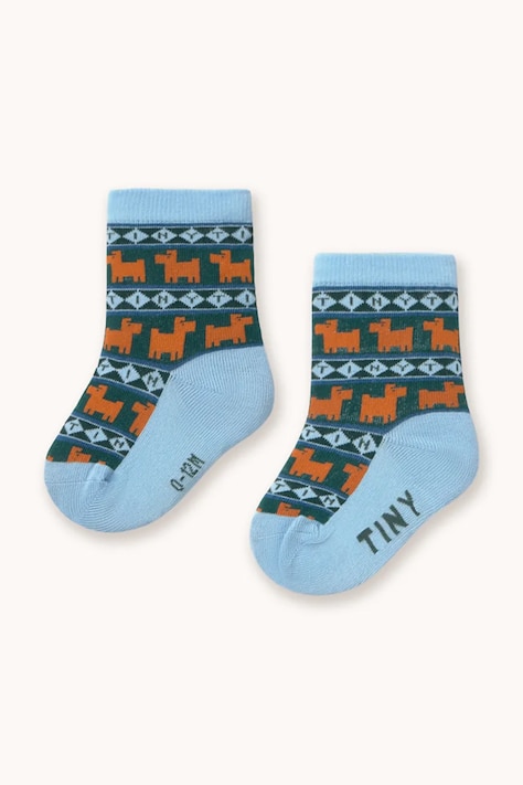 Tinycottons ponožky dětské TINY DOGS MEDIUM SOCKS modré AW26-386