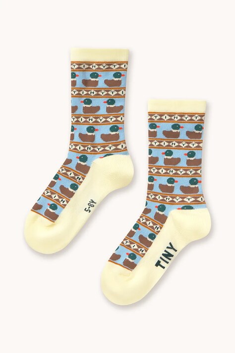 Tinycottons gyerek zokni TINY DUCKS MEDIUM SOCKS sárga AW26-385