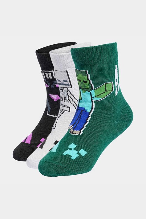 adidas Performance čarape za djecu MINECRAFT 3-pack zelene KR2352