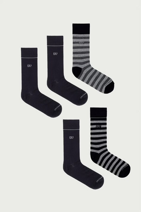 CR7 Cristiano Ronaldo Skarpety męskie 5-pack czarne 8275-8000-107