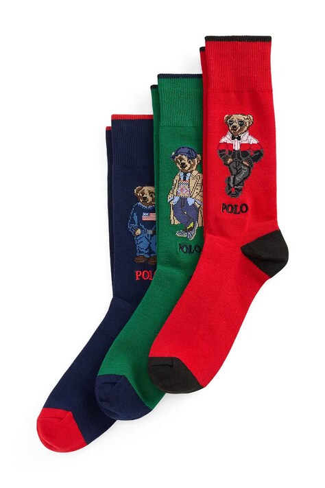 Polo Ralph Lauren Skarpety męskie 3-pack multicolor 449P22357001
