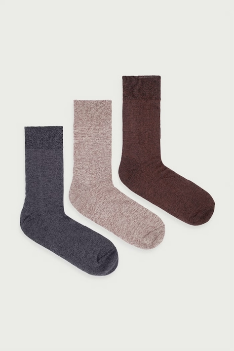 Mos Mosh Skarpety męskie Enzo 3-pack brązowe 511990