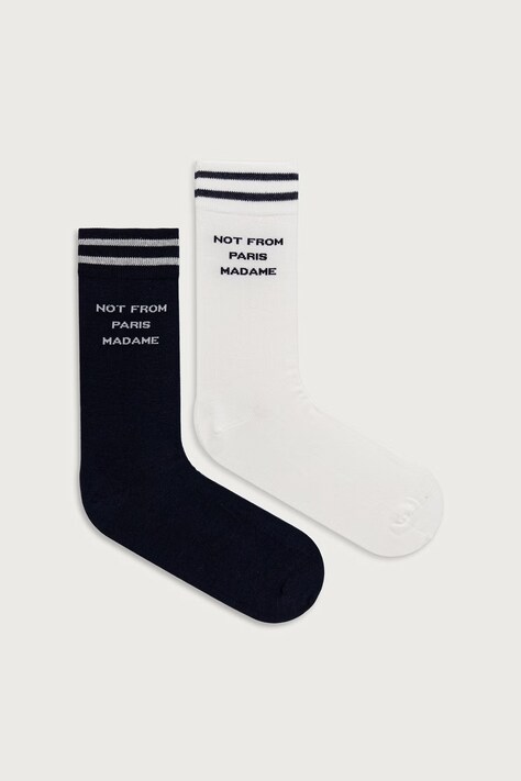 Drôle de Monsieur Damskie Slogan 2-pack granatowe M-SK101-CO024