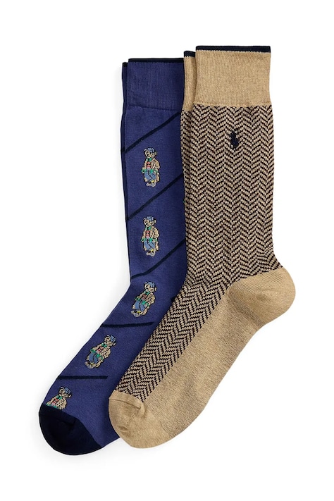 Polo Ralph Lauren Skarpety męskie z bawełną granatowe 449P22347