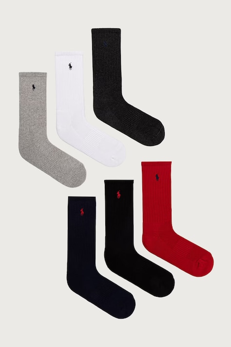 Polo Ralph Lauren Ponožky pánske 6-pak čierne 449P22344
