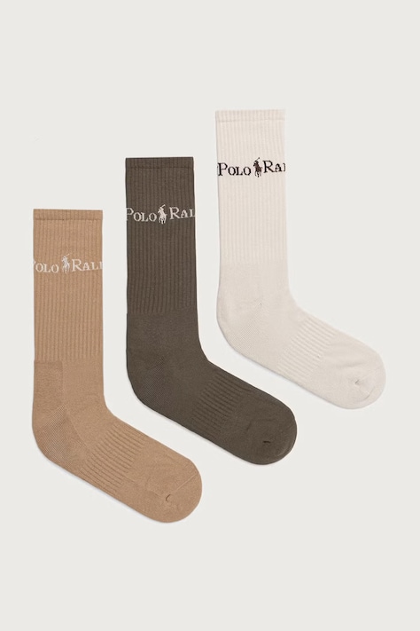 Polo Ralph Lauren Κάλτσες 3-pack πράσινες 449P22343