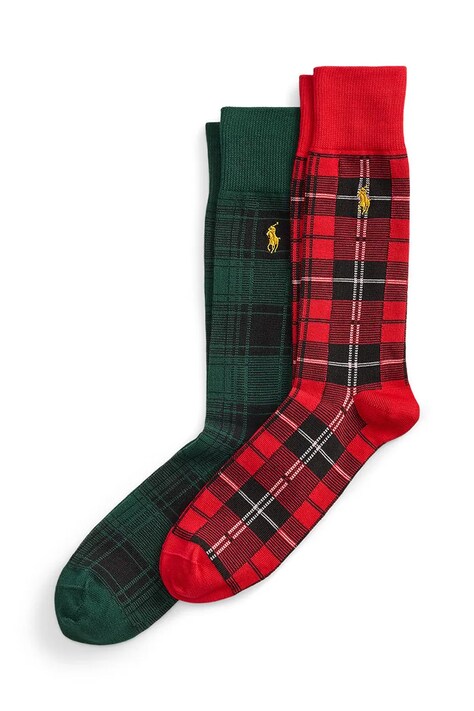 Polo Ralph Lauren Skarpety męskie 2-pack czerwone 449P22330