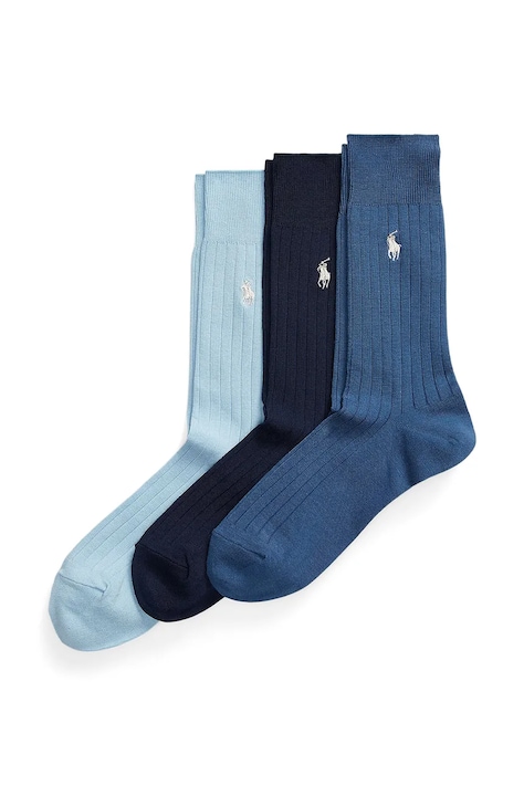 Polo Ralph Lauren skarpety męskie 3-pack niebieskie 449912771