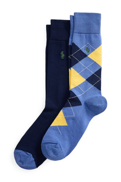 Polo Ralph Lauren Skarpety męskie z bawełną 2-pack granatowe 449912706