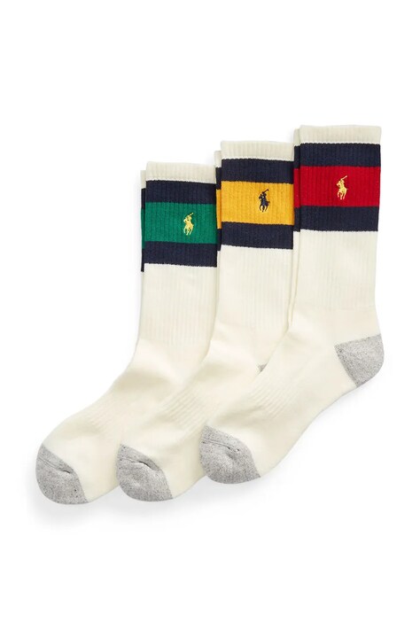 Polo Ralph Lauren skarpety męskie 3-pack białe 449858062