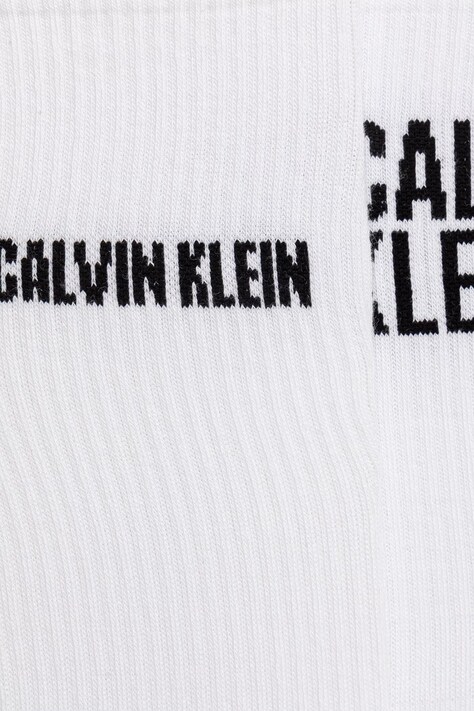 Calvin Klein Skarpety damskie z bawełną 2-pack białe 701241734