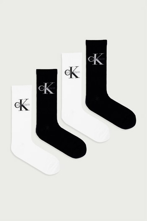 Calvin Klein Skarpety męskie 4-pack czarne 701241258