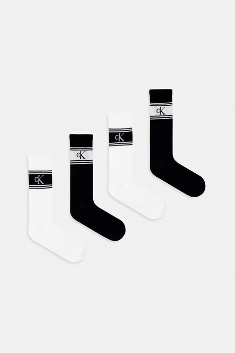 Calvin Klein Skarpety damskie 4-pack czarne 701241210