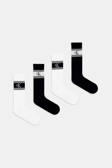 Calvin Klein Skarpety damskie 4-pack czarne 701241210