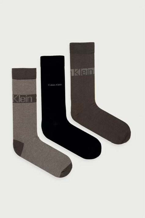 Calvin Klein Skarpety męskie 3-pack zielone 701241208