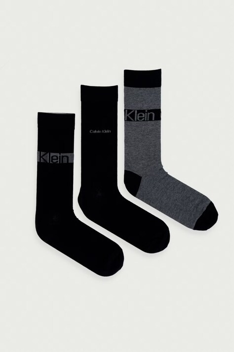 Calvin Klein Skarpety męskie 3-pack czarne 701241208