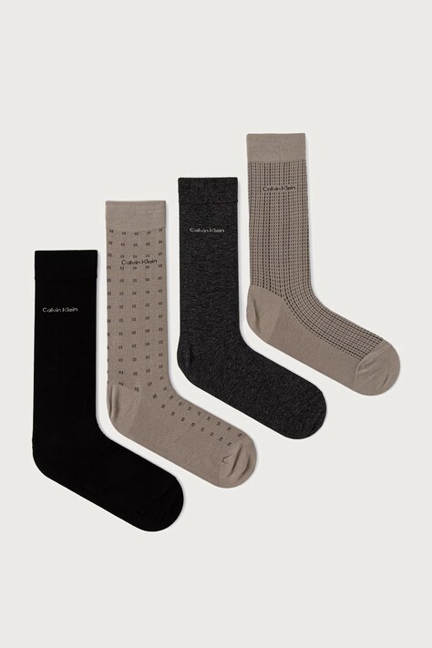 Calvin Klein Skarpety męskie 4-pack czarne 701241207