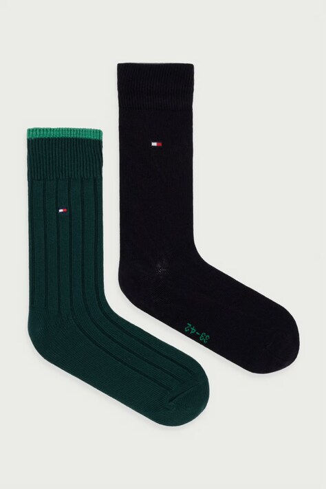 Tommy Hilfiger skarpety męskie 2-pack zielone 701241829