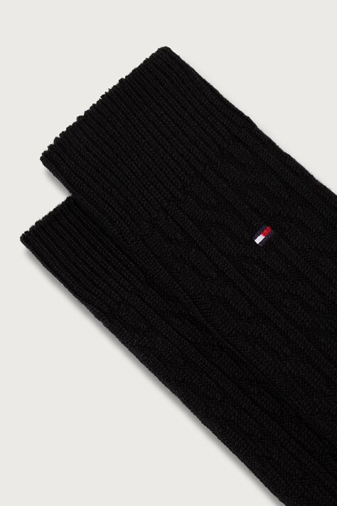 Tommy Hilfiger Skarpety męskie z dodatkiem wełny czarne 701241830