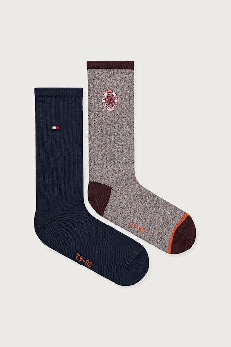 Tommy Hilfiger skarpety męskie 2-pack bordowe 701241826