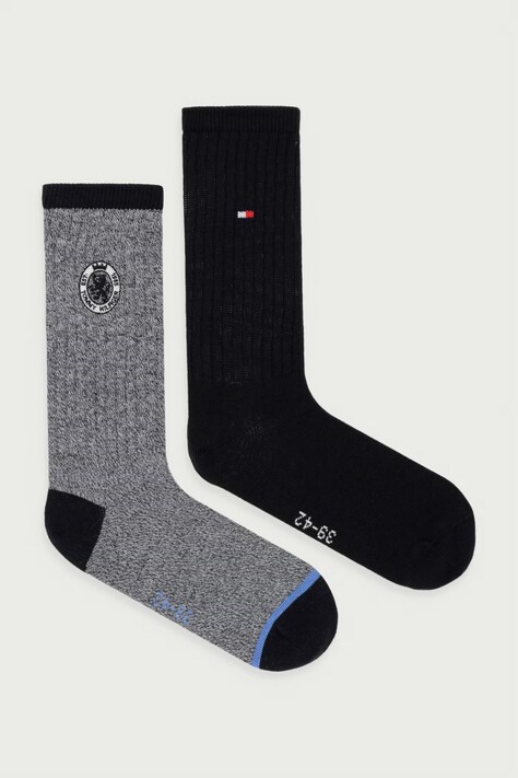 Tommy Hilfiger skarpety męskie 2-pack czarne 701241826