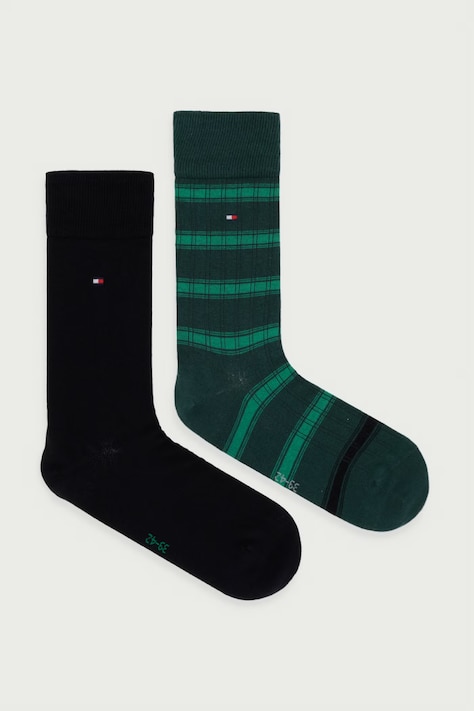 Tommy Hilfiger skarpety męskie 2-pack zielone 701241820