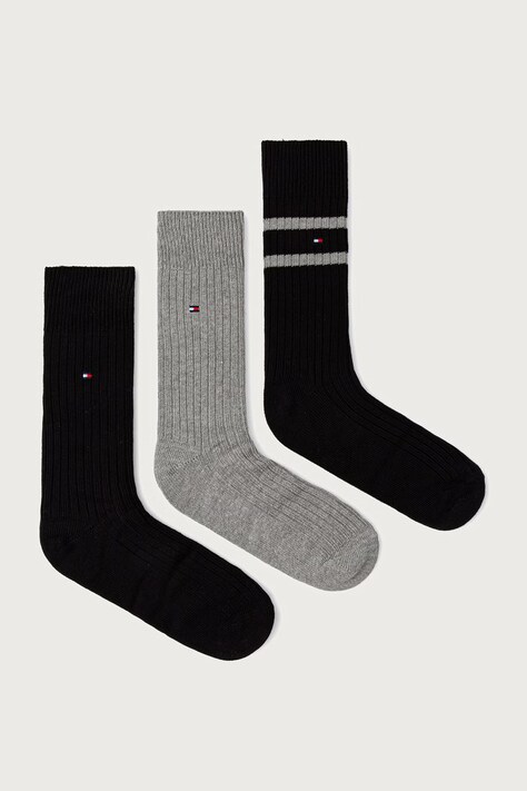 Tommy Hilfiger Skarpety męskie 3-pack czarne 701241160