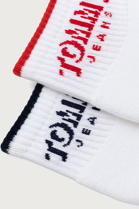 Tommy Hilfiger Skarpety męskie z bawełną 2-pack białe 701242195