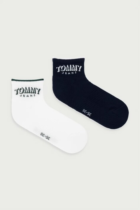 Tommy Hilfiger skarpety męskie z bawełną 2-pack granatowe 701242195