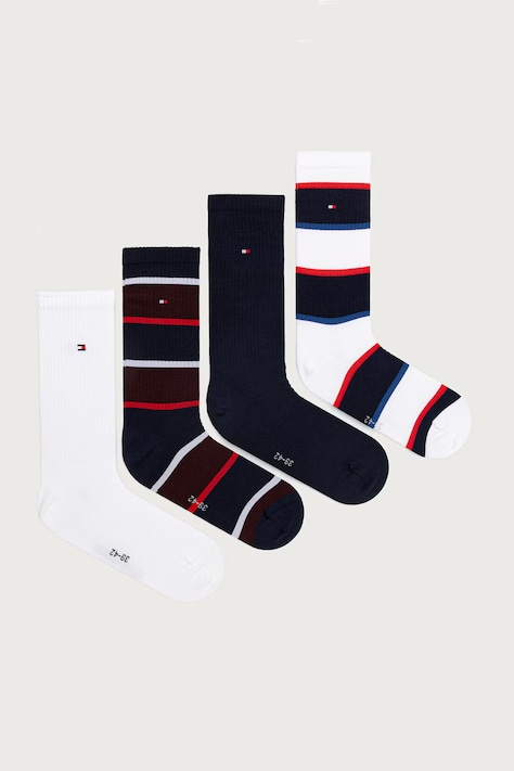 Tommy Hilfiger Skarpety męskie z bawełną 4-pack granatowe 701244107