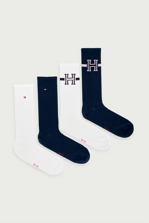 Tommy Hilfiger Skarpety męskie z bawełną 4-pack granatowe 701244105