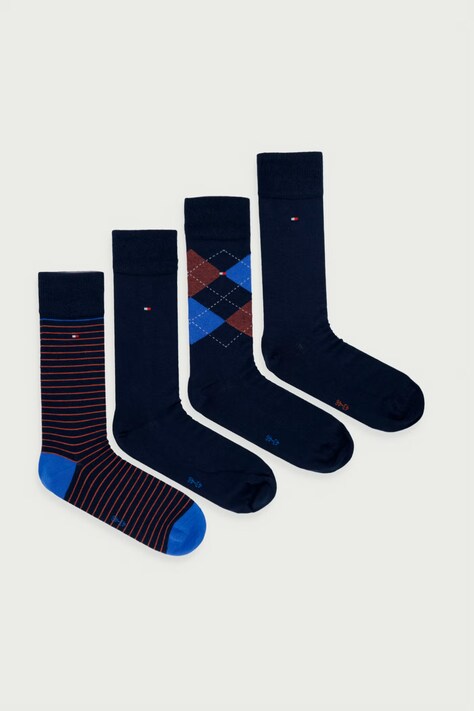 Tommy Hilfiger Skarpety męskie z bawełną 4-pack granatowe 701244101