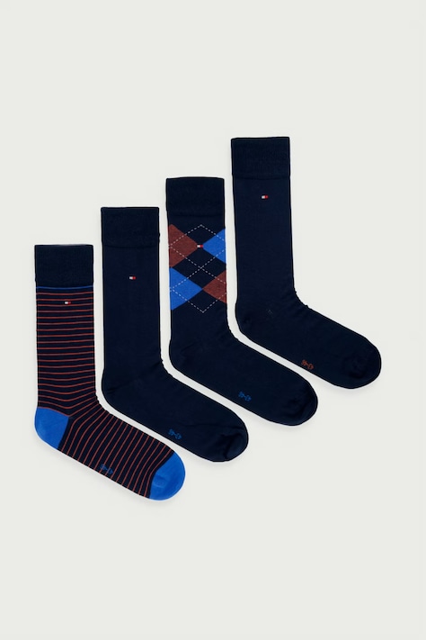 Tommy Hilfiger Skarpety męskie z bawełną 4-pack granatowe 701244101