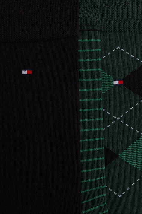 Tommy Hilfiger шкарпетки чоловічі з бавовною 4 шт — AW26-LGMZWK, зелений — фото 2