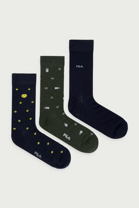 Fila Skarpety męskie bawełniane 3-pack granatowe F5531CD