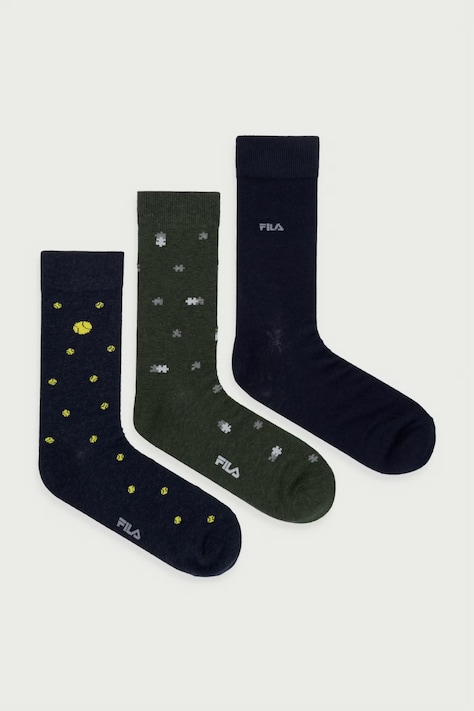 Fila Skarpety męskie bawełniane 3-pack granatowe F5531CD