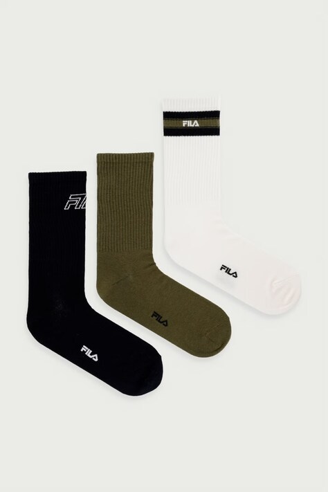 Fila Skarpety męskie 3-pack zielone F5524