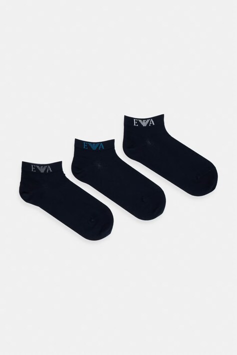 Emporio Armani Underwear skarpety męskie 3-pack granatowe EM000550 AF26377