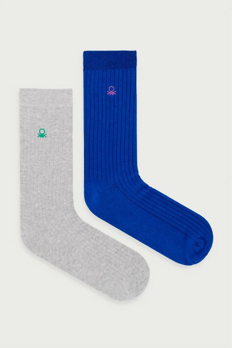 United Colors of Benetton Ponožky pánské 2-pack šedé 6GB9V700U