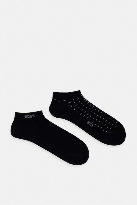 BOSS nogavice ženske 2P RS Minipattern paket 2 kosov črne 50564511