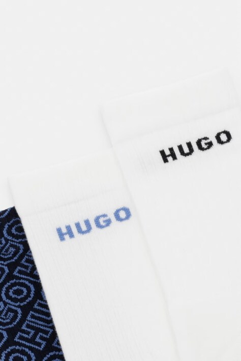 HUGO шкарпетки чоловічі 3P QS LOGO AOP CC 3 шт — AW26-LGMZZT, темно-синій — фото 2