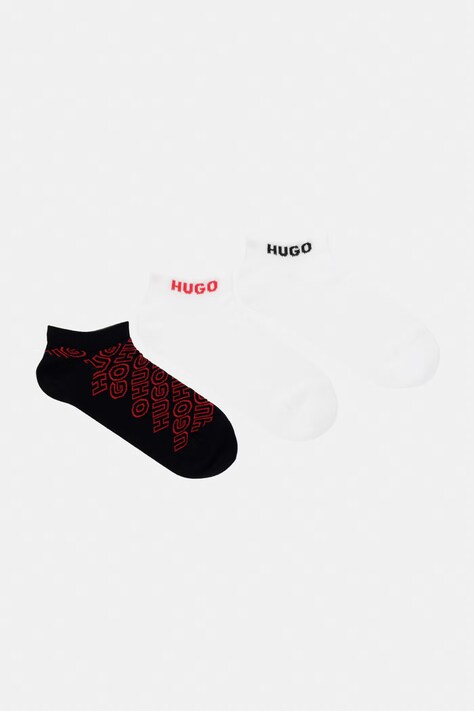 HUGO skarpety męskie 3P AS LOGO AOP C 3-pack czarne 50564868