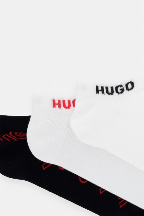 HUGO шкарпетки чоловічі 3P AS LOGO AOP C 3 шт — AW26-LGMZZU, чорний — фото 2