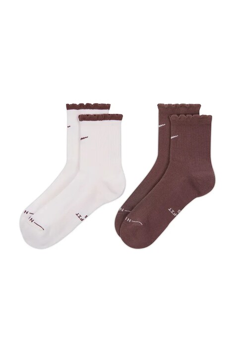 Nike Sportswear Skarpety Everyday Elevated 2-pack brązowe IH8621.903