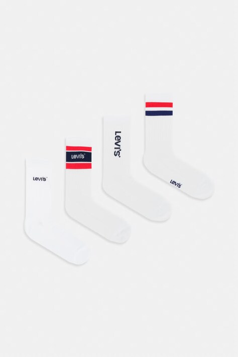 Levi's Nogavice paket 4 kosov bele 37157-1578