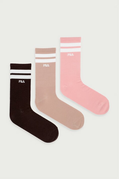 Fila Skarpety 3-pack różowe F9090DR